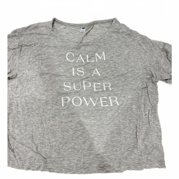 Old Navy Other - NWOT Old Navy Grey Modal Sleep Lounge Graphic Oversized Shirt- Size Large